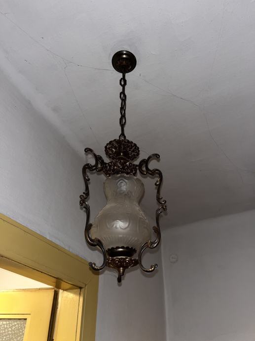 Secesijski luster lampa od mesinga