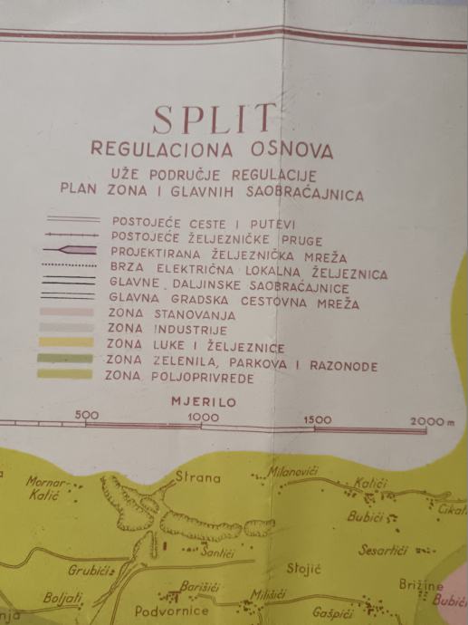 Split Karta Grada Rijetko