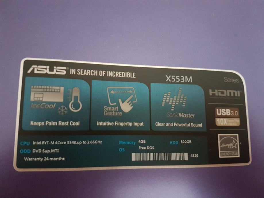 Asus x553m какая оперативная память подойдет