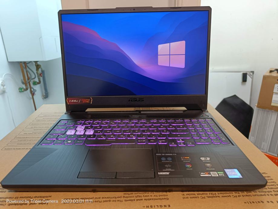 Laptop ASUS TUF Gaming F15/i7 11800H, 16GB, 512GB, RTX 3060 6GB, 144Hz