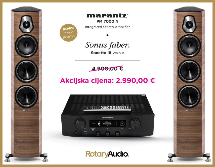 Akcija !!! Set Sonus faber Sonetto III + Marantz PM7000N