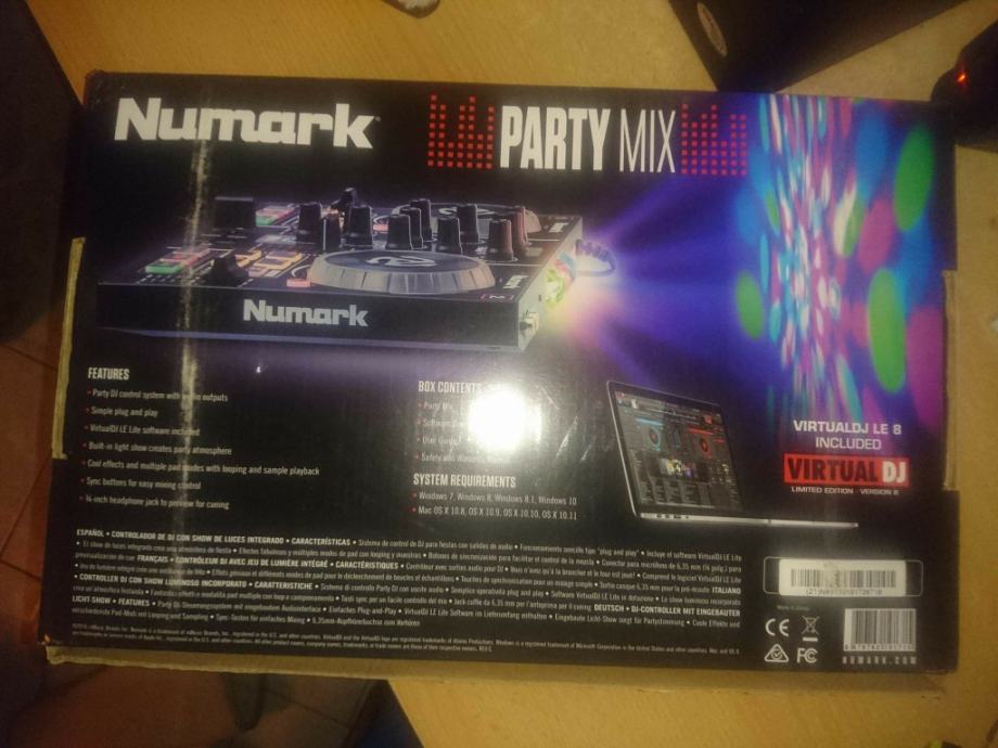 Numark party mix как подключить к ноутбуку