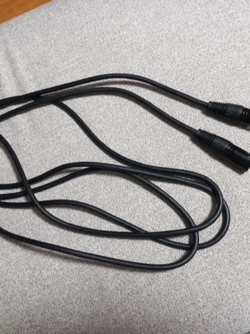 Kabel XLR/XLR crni 3m