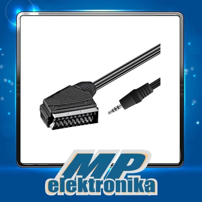 Mini AV 3.5 mm na SCART kabel, dužina 1.2 m