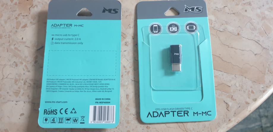 "MS" Adapter Micro Usb u Usb C, 2 komada