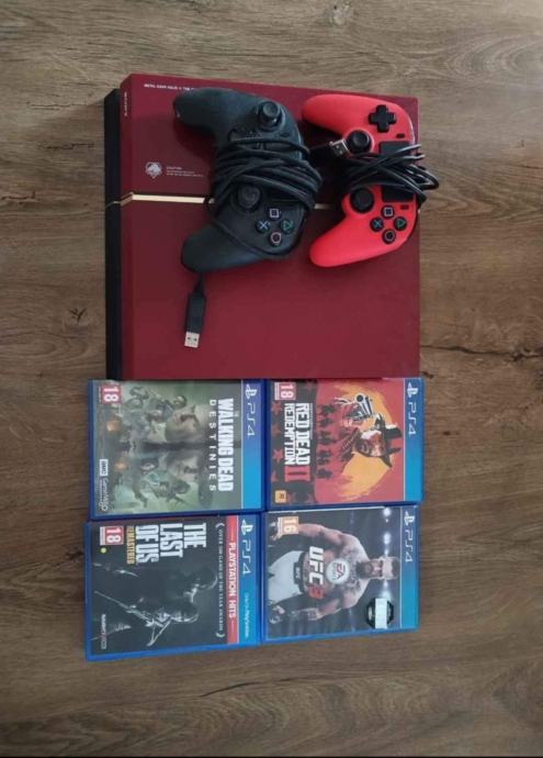 PlayStation 4 METAL GEAR SOLID V LIMITED, dva kontolera, 4 igrice