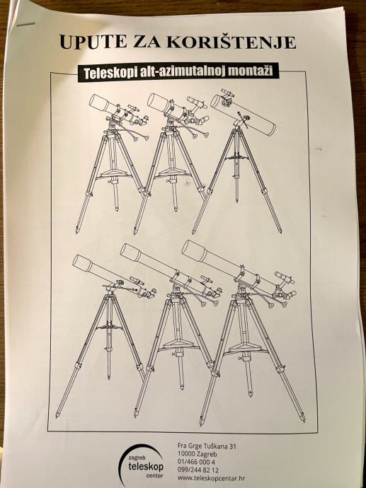 Teleskop Astronomski Skywatcher Az Kao Nov