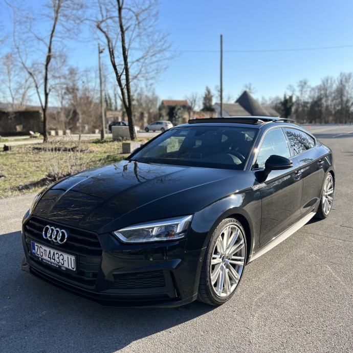 Audi A5 SB 2,0 TDI S-Tronic, 3x S line, Black Edition, pano, 360 kam