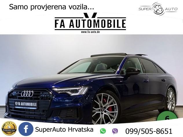 Audi A6 55 TFSIe quattro S-tronic 2xS-line 367 KS, ACC+LED+GR SJED+PAN