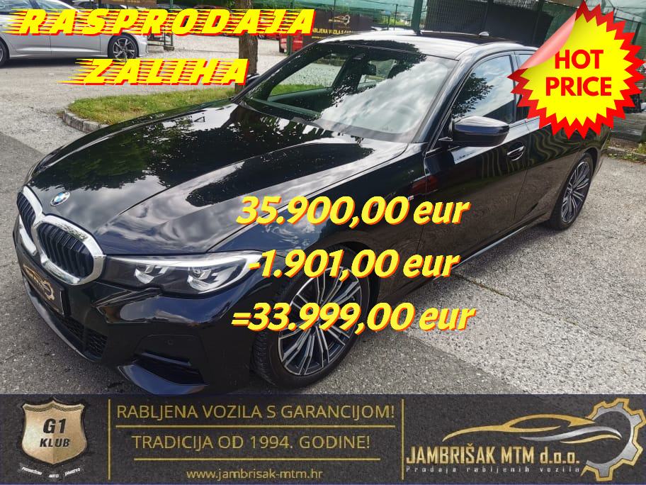 ⭐BMW 320d M-sport◽VIRTUAL◽LED◽KAMERA◽harman/kardon◽JAMSTVO 12mj ✔️⭐