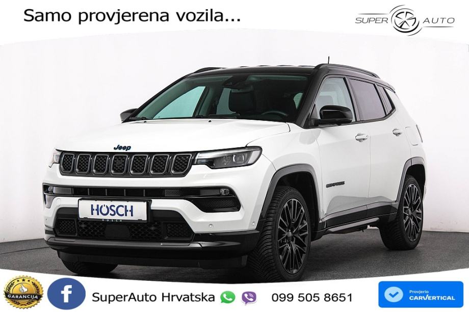 Jeep Compass S 1.3 GSE T4 4xe Aut. 239 KS, ACC+KAM+LED+GR SJED+NAVI+AS