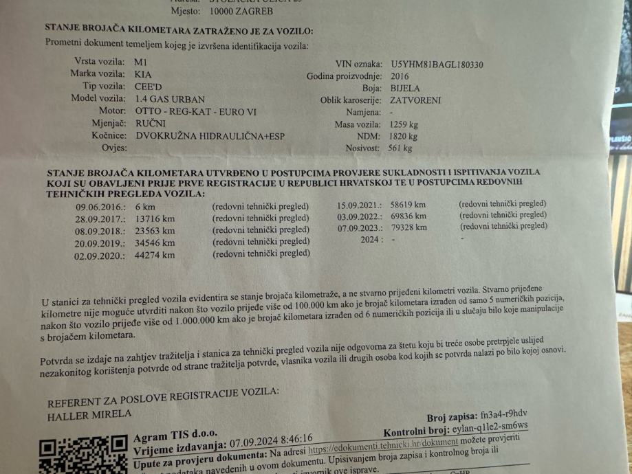 Kia Ceed (cee'd) Sportswagon 1.4 = 94 TKM =S- KNJIGA=KRED- KART =HR-AU