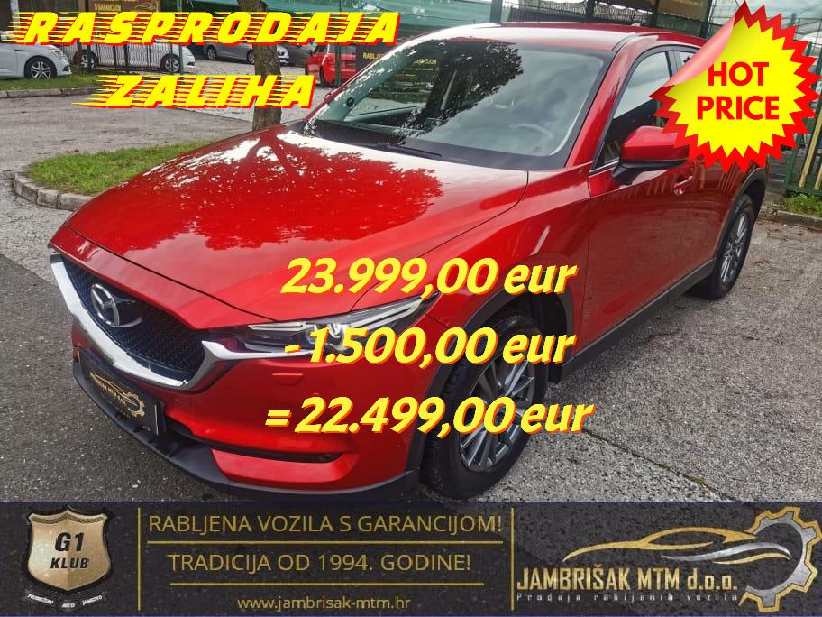 ⭐Mazda CX-5 2.2d SKYACTIVE ◽NAVI◽MRTVI KUT◽BOSE◽KOŽA◽ JAMSTVO 12mj✔️⭐