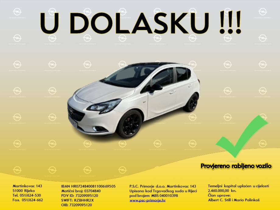 Opel Corsa V Color Edition Kupljen U Hr Perla Boja Jamstvo God