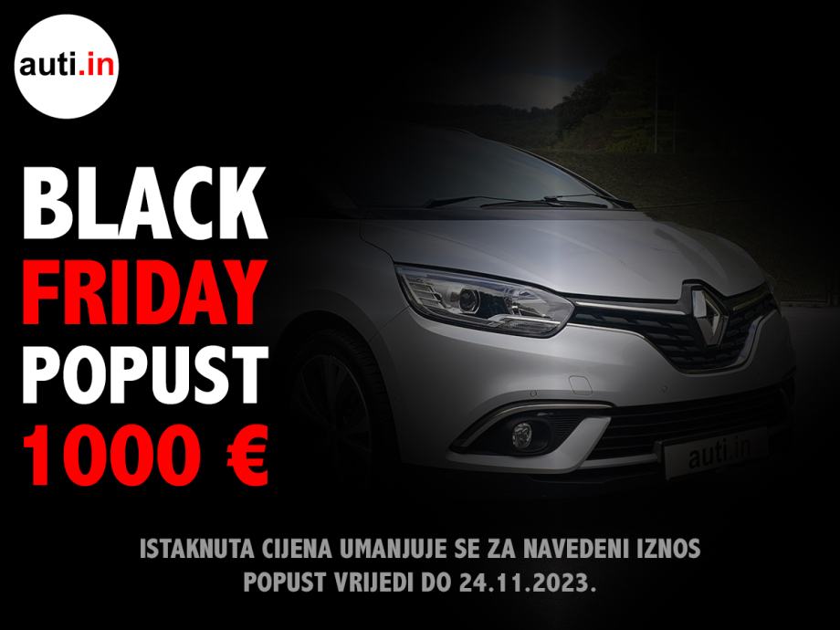 Renault Grand Scenic dCi 110 auto 7 sjed * BLACK FRIDAY * CRNI PETAK *