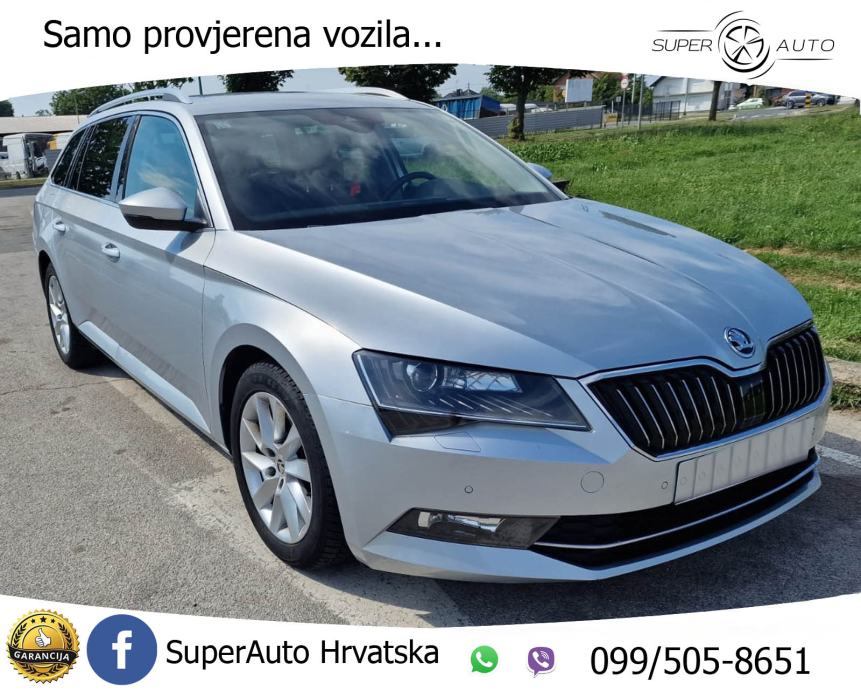 Škoda Superb Combi 2,0 TDI DSG 190 KS, REG 07/24 KAMERA+ACC+GR SJEDALA