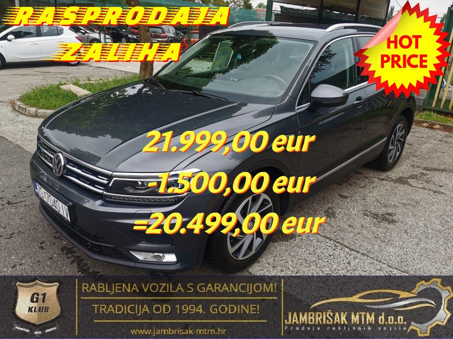 ⭐VW Tiguan 2,0 TDI ◽NAVI◽LED◽LANE ASSIST◽ACC◽JAMSTVO 12mj✔️⭐