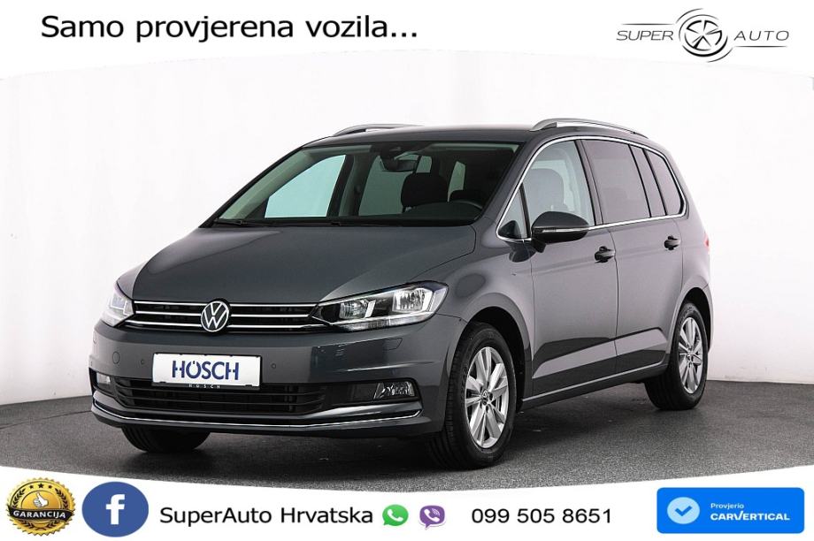 VW Touran 1.5 TSI DSG Highline 150 KS, 7-SJED+ACC+GR SJED+ASIST