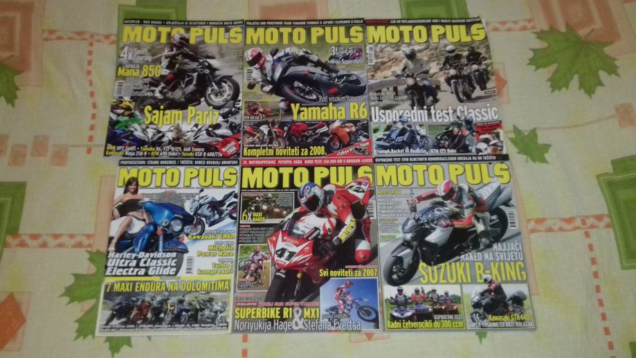 Časopisi moto puls 2005-2011. godina - 6 komada (samo komplet)