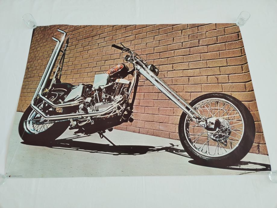 ORIGINALNI PLAKAT POSTER ČOPER - HARLEY DAVIDSON pored zida 99x69cm