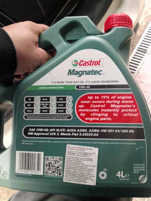 CASTROL Magnatec 15W-40 , NOVO , 4 litre