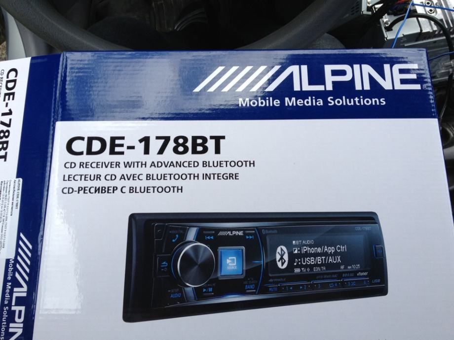 Alpine cde 103bt как включить блютуз