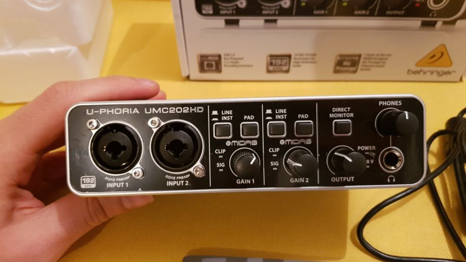 Внешняя звуковая карта behringer u phoria umc202hd обзор