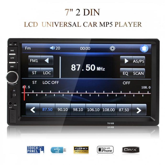 Car mp5 player 7018b подключение к телефону