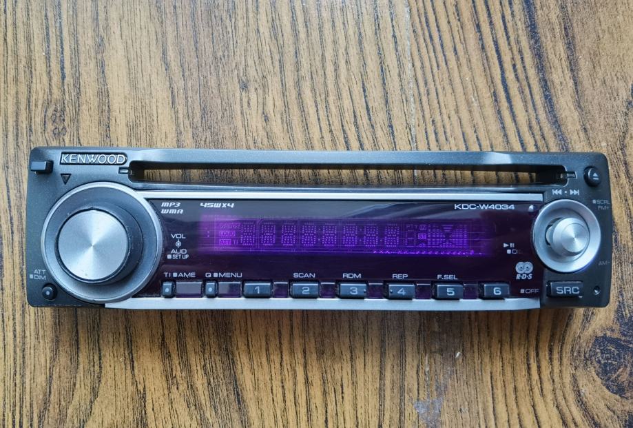 Auto-radio Kenwood KDC-W4034 45WX4 Car Stereo Radio CD Player.