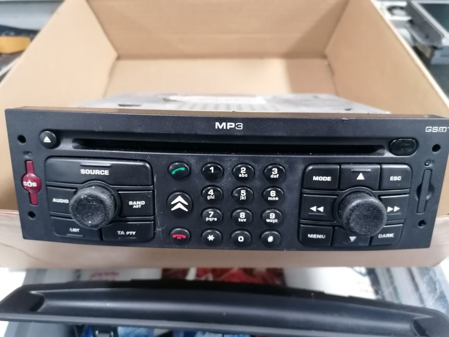 CITROEN C4 2007 RADIO, CD CHANGER, DISPLAY, VENTILATOR