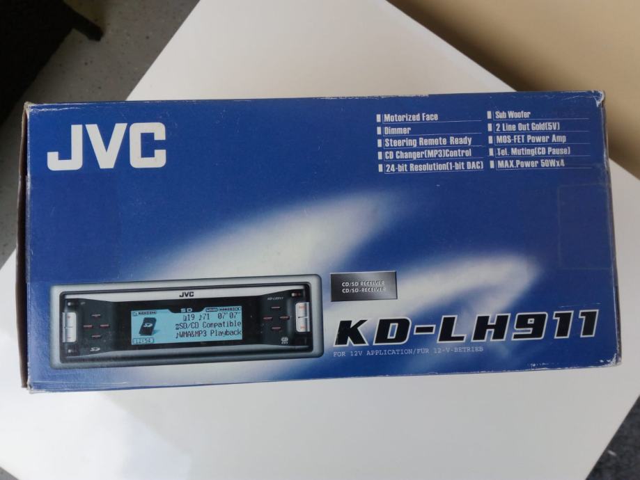 JVC KD-LH911 AUTO RADIO NOVO!!