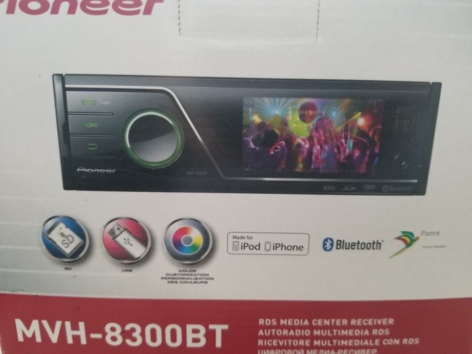 Pioneer mvh 8300bt как слушать музыку через блютуз