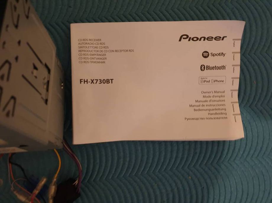 Pioneer fh x730bt как подключить блютуз