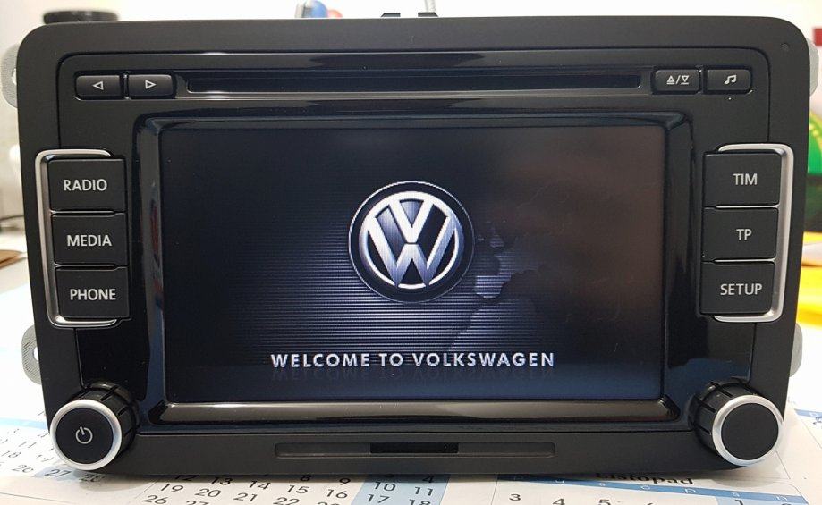 VW Radio - RCD 510 - RDS - SD, 6xCD mp3, AUX, touch