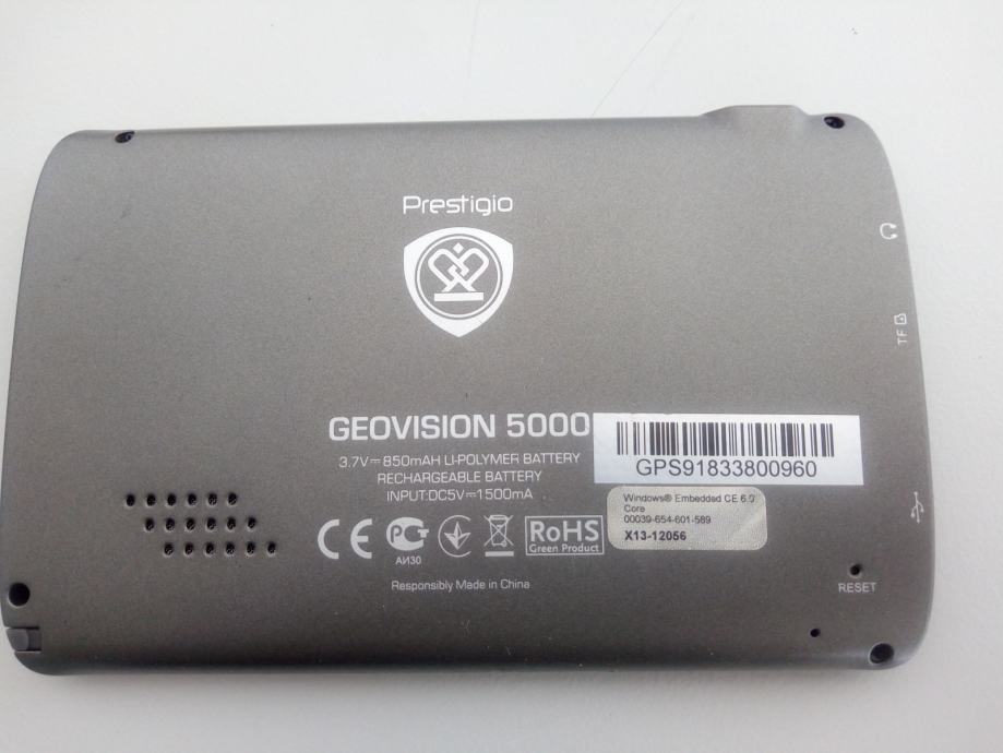 Настройка навигатора prestigio geovision 5000