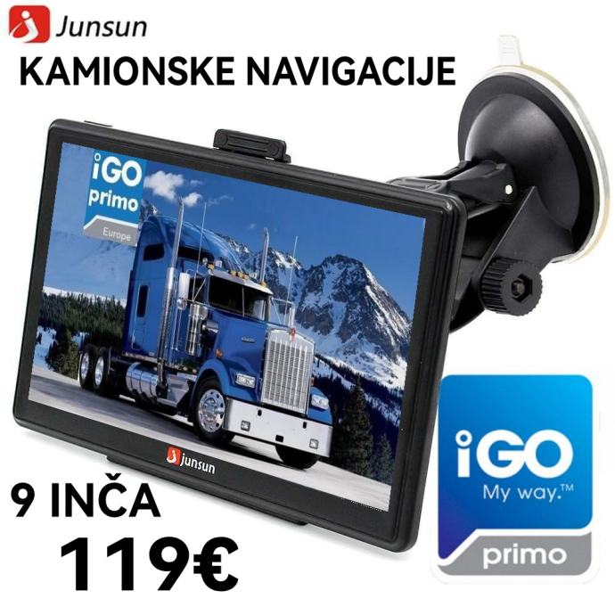 •••9" INČNE PREMIUM KAMIONSKE NAVIGACIJE iGO®PRIMO 2024g•••