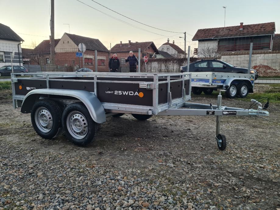 Vesta Trailers Light 25WDA, dvije osovine - autoprikolica do 750kg