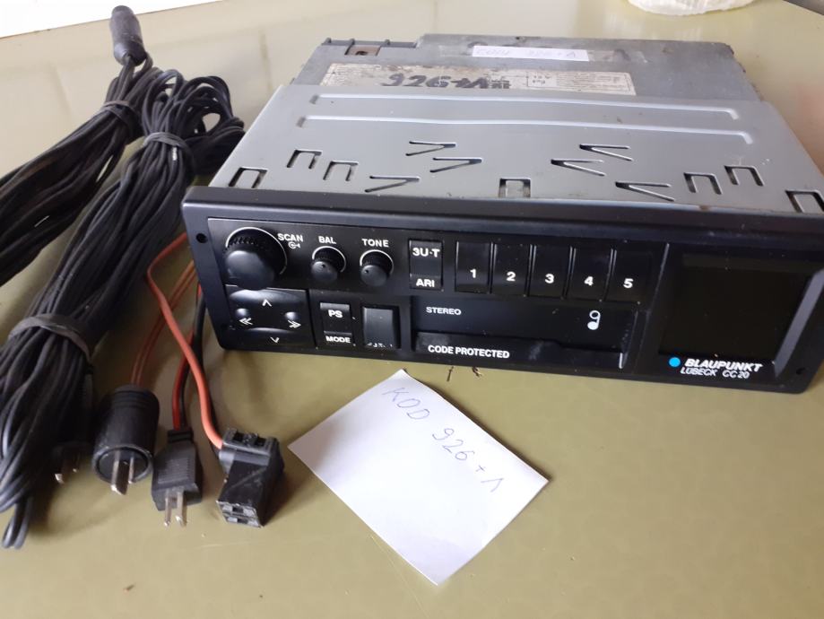 Auto radiokasetofon Blaupunkt Lubeck CC 20