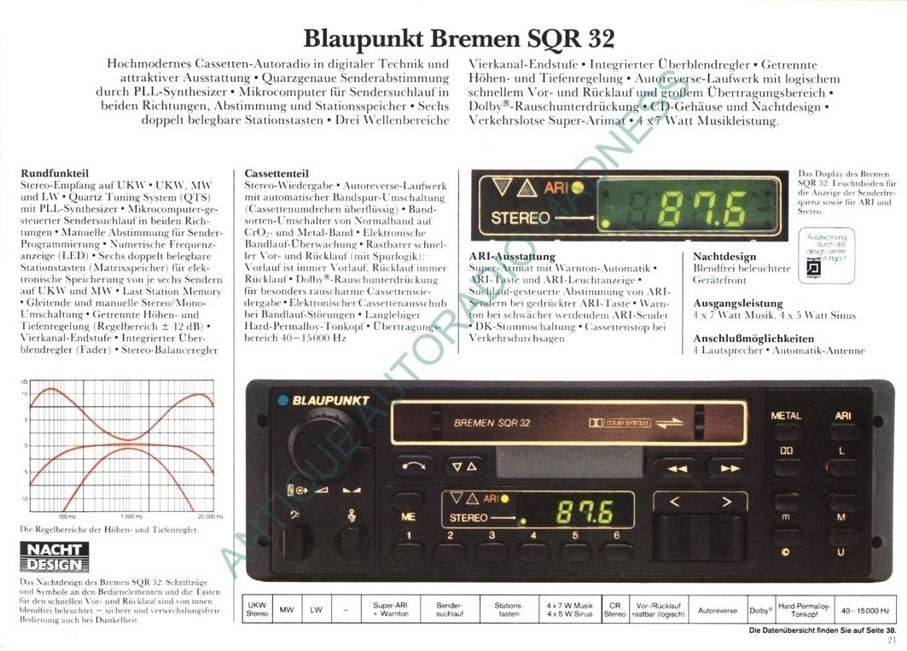 Blaupunkt Bremen Sqr Oldtimer Malo Kori Ten