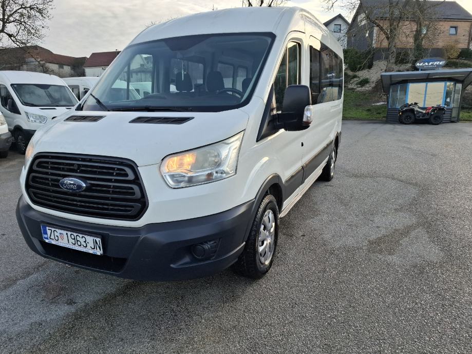 FORD TRANSIT 2.2 TDCI SA 9 SJEDALA KLIMA, SERVISNA , KUPLJEN U HR, 2015 god.