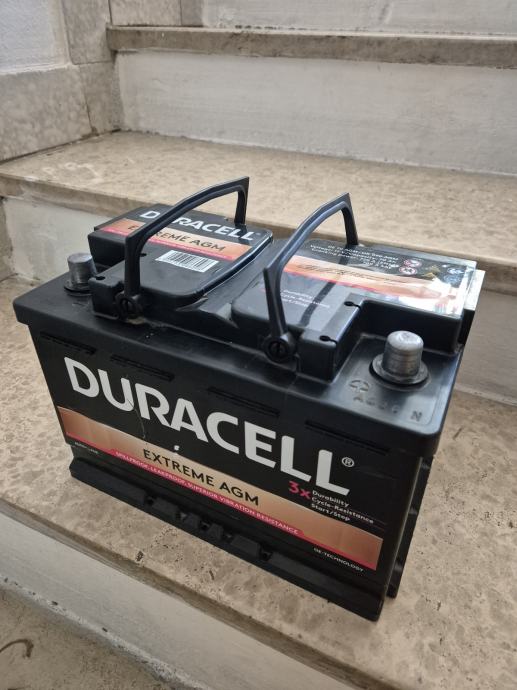 Akumulator Duracell AGM 70 Ah Start Stop, garancija 1 g.