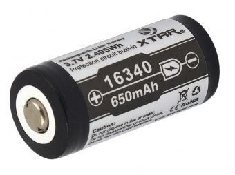 Baterija Li-ion 16340 / R-CR123 3.7V od 650mAh sa zaštitom