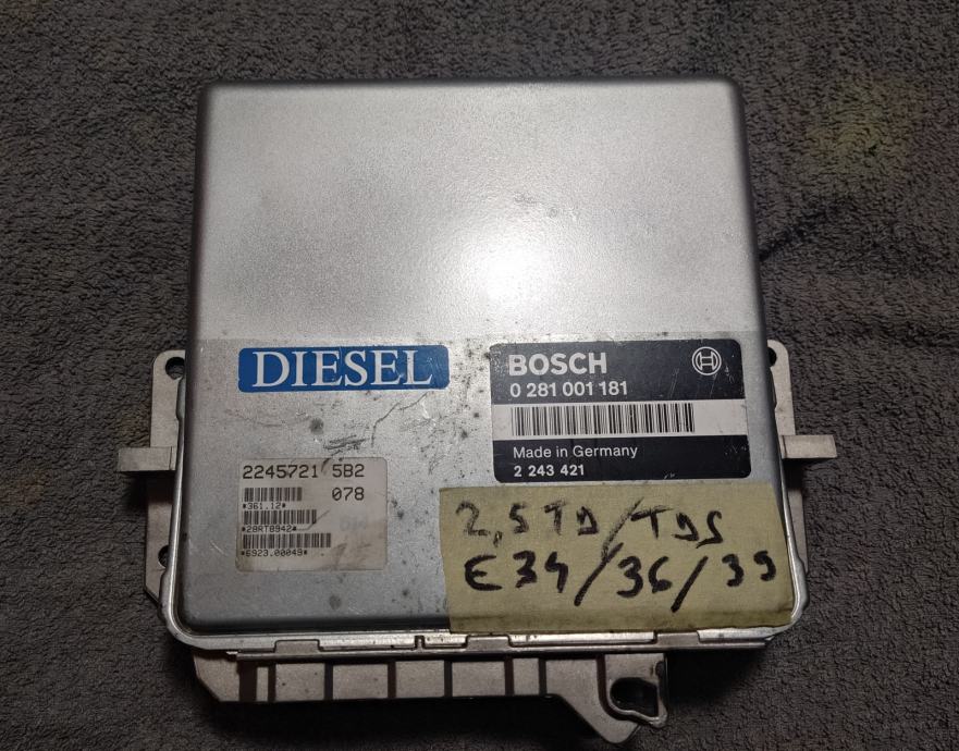 BMW E34 E36 E39 2.5 TD/TDS DDE 0281001181