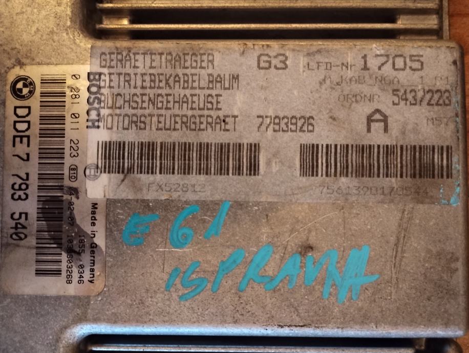 ECU Motora EDC16C1 BMW E46 3 0D