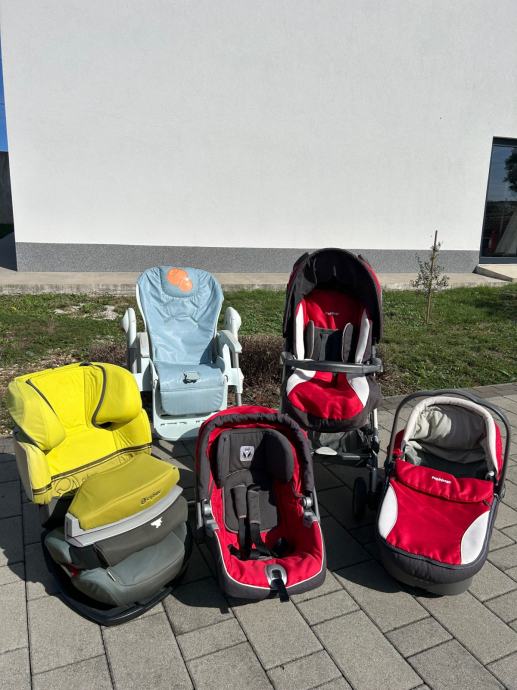 Autoscjedalica Cybex, Peg perego dječja kolica 3 u jedan, hranilica