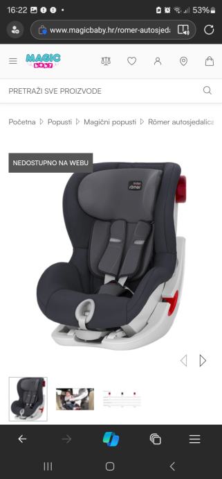 Britax romer kong II autosjedalica 9-18kg