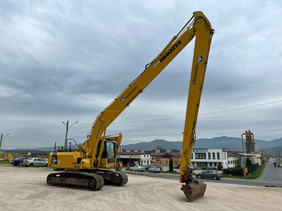 KOMATSU PC240 longreach GPS + kratka ruka