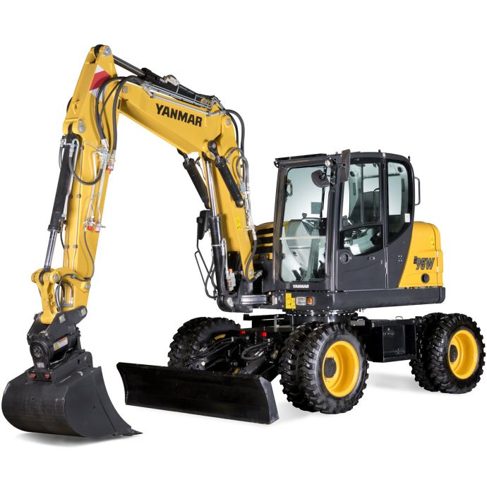 YANMAR B95W - novi bager 9.5 t na kotačima - leasing 0% kamate