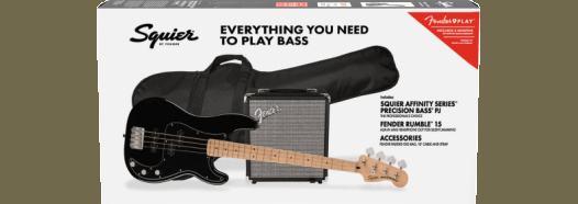 Squier Affinity Series PJ Bass Pack BLK