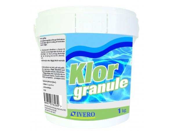 Klor u granulama za bazene 1kg